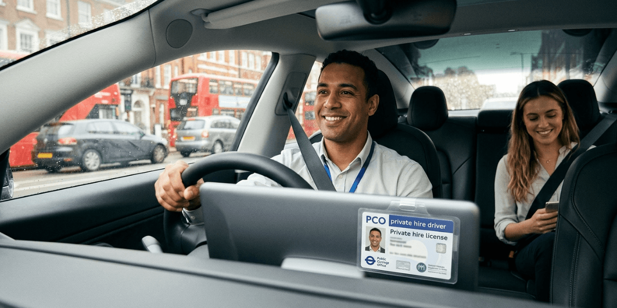 Private hire driver holding a PCO licence in London.